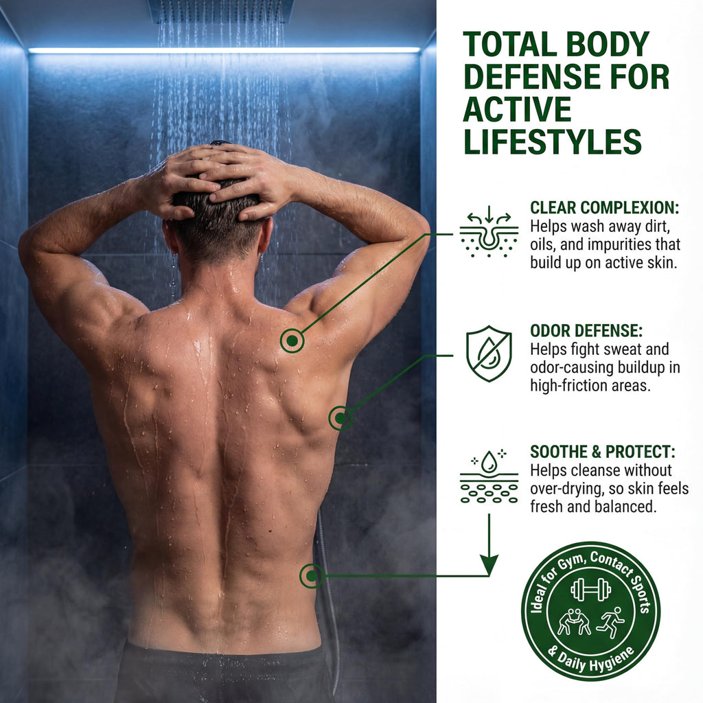 Oleavine TheraTree Tea Tree Oil Body Wash & Foot Wash - Mint - Natural Cleansing Shower Gel for Daily Skin & Body Care - Soothing & Refreshing Formula for Men & Women, 12 Fl Oz