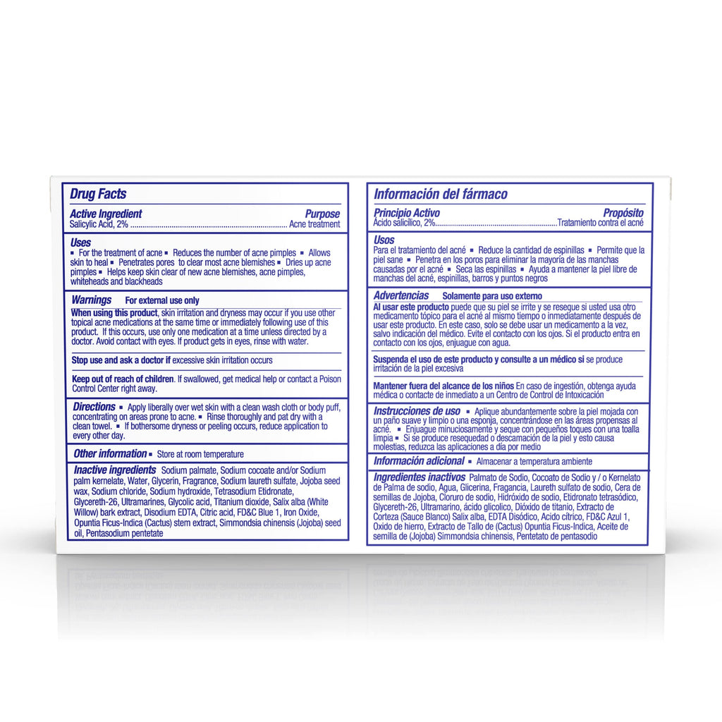 Asepxia Acne Treatment Bar Soap: Removes pore-clogging dirt and impurities, Helps eliminate blackheads, Deep cleansing without blackheads, Salicylic Acid Cleanser, Skin Care, Size 4 Oz, 2-Pack