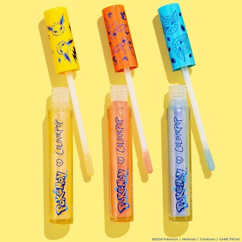 ColourPop Pokémon | Evolution Ultra Glossy Lip Trio - Vibrant Shades for Stunning Lips