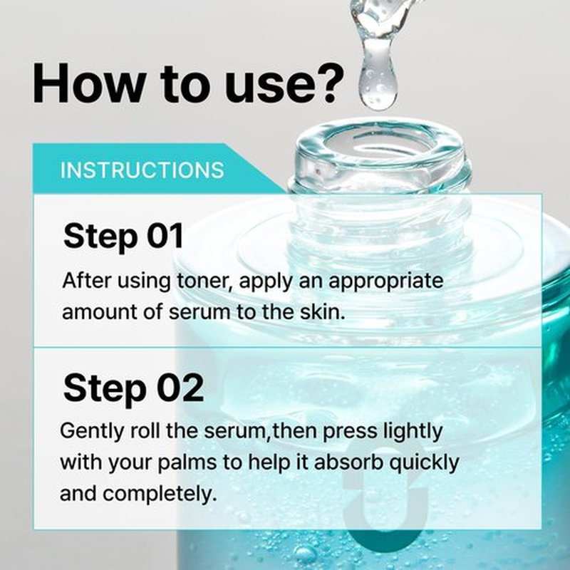 Overlaps 5000ppm Ectoin Redness Soothing Serum | Facial Serum for Blemish-Prone & Sensitive Skin | Lightweight Hydration with 8-Layer Hyaluronic Acid & Peptides | Korean Skincare, 1.01 fl. oz.