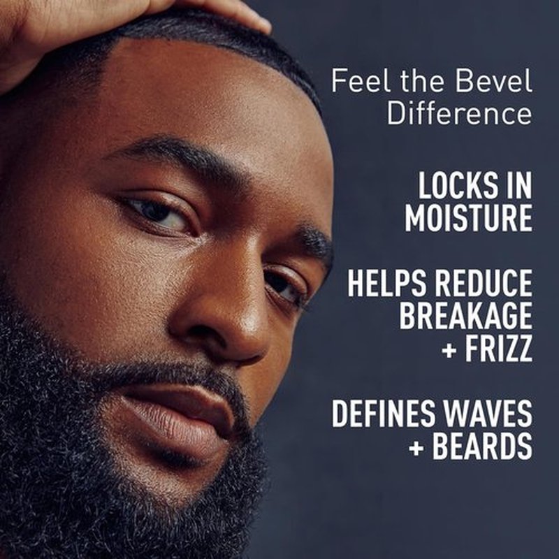 Bevel Beard Balm & Hair Pomade - Moisture Locking Coconut Oil & Shea Butter Formula, 3.4 Oz