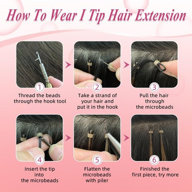 DIYOMO I Tip Hair Extensions - Human Hair,Ash Brown Highlighted Bleach Blonde 20 Inch For Women Soft & Natural Itip Human Hair Extensions 50g 60s