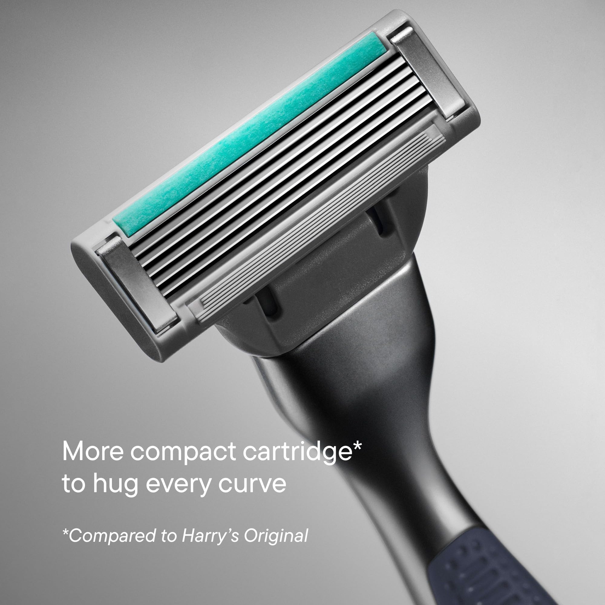 Harry's Plus Razor Refills - 6 Razor Blade Cartridges and Foaming Shave Gel - Compact Cartridge Design for Precise Control - TSA Approved Travel Essentials Shaving Kit for Men