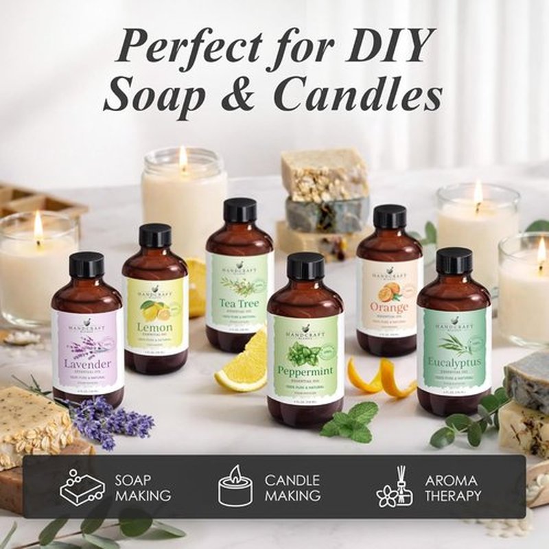 Handcraft Blends Tea Tree Essential Oil - 100% Pure & Natural - 4 Fl Oz for Diffusers, Aromatherapy & Skin Care