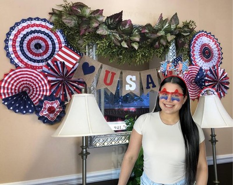 BBPOOL 8pcs 4th of July Headband Star Sunglasses Red White Blue Memorial Day Patriotic Accessories for Independence Day Party Supplies