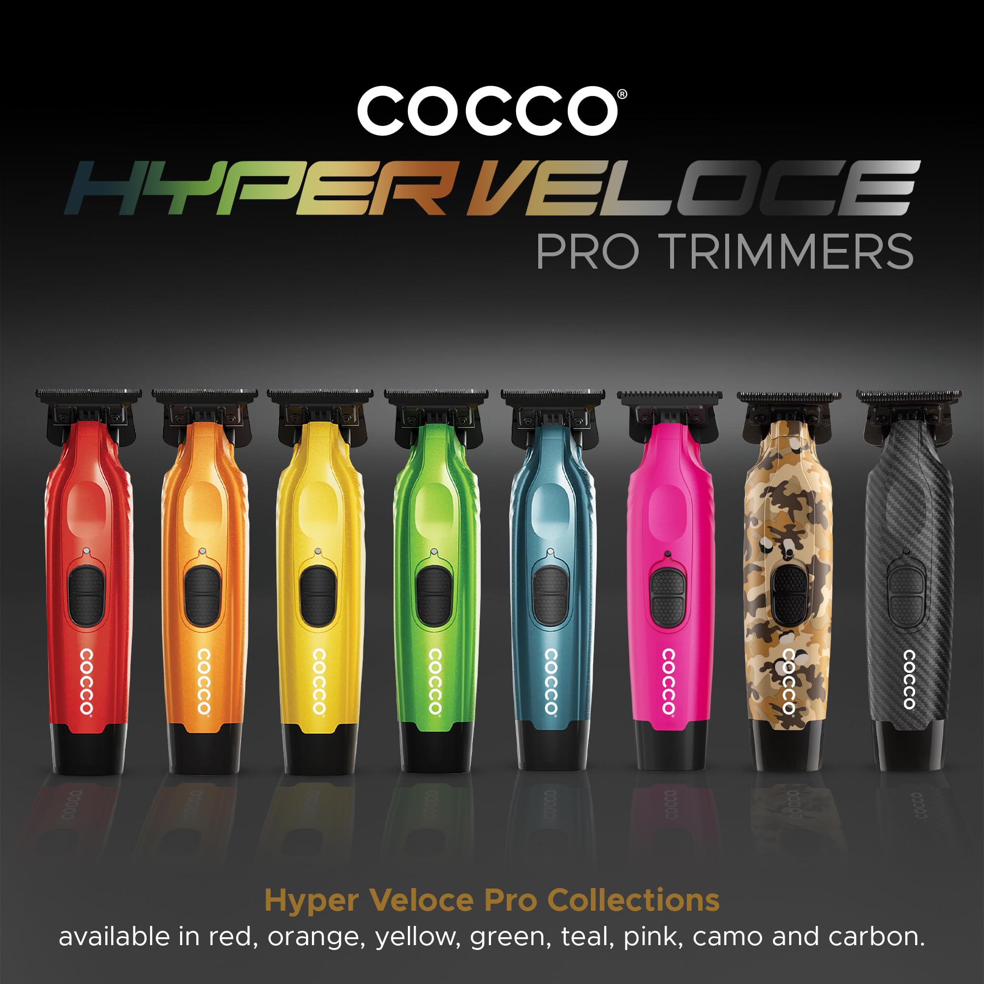 Cocco Hyper Veloce Pro Trimmer, Digital Gap Graphene Blade (Orange)