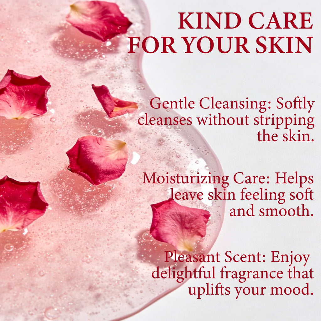 Rose Elixir Body Wash for Women - Gentle Moisturizing Shower Gel with Triple Rose, Nourishing Cleanser, 6.76 oz (2)