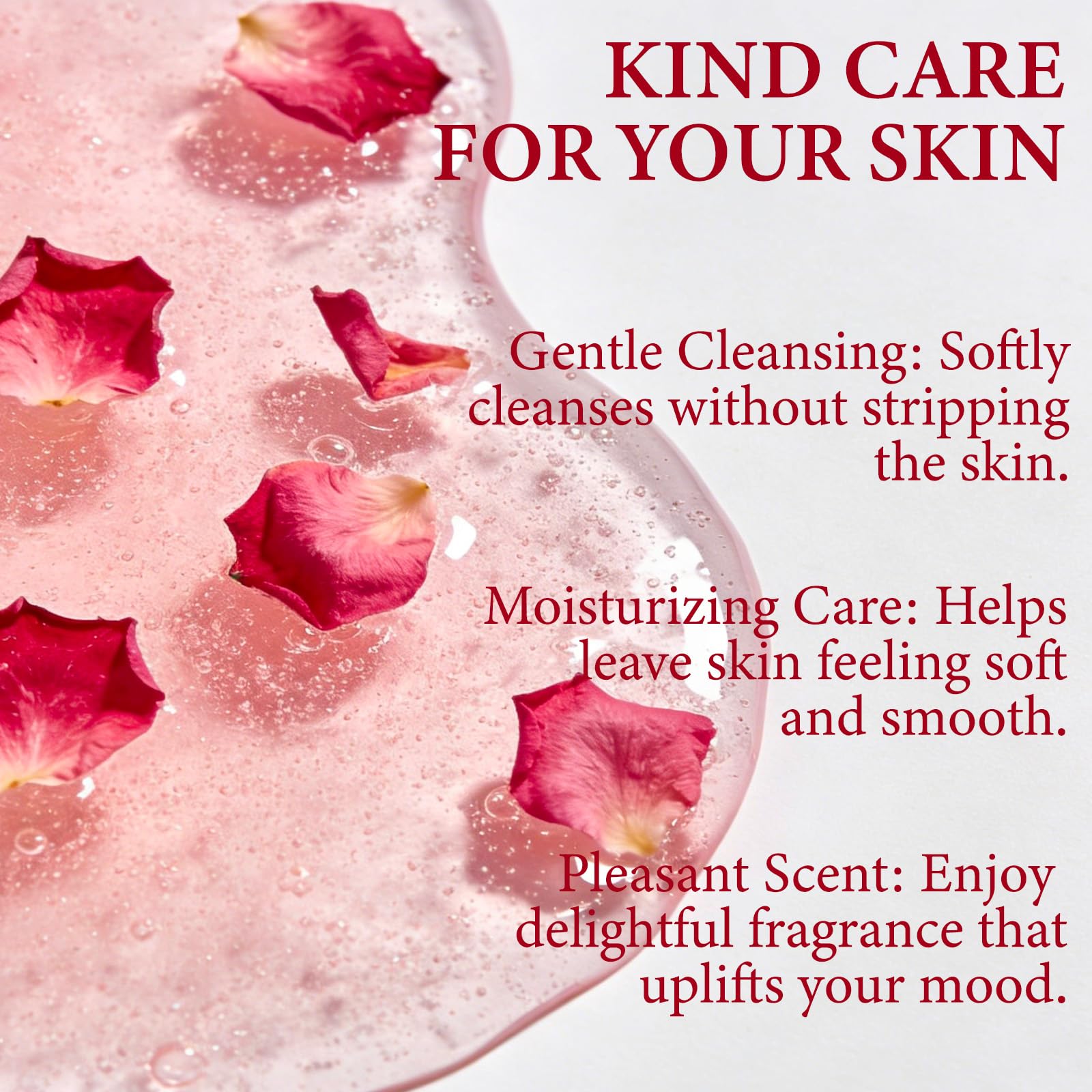 Rose Elixir Body Wash for Women - Gentle Moisturizing Shower Gel with Triple Rose, Nourishing Cleanser, 6.76 oz (2)