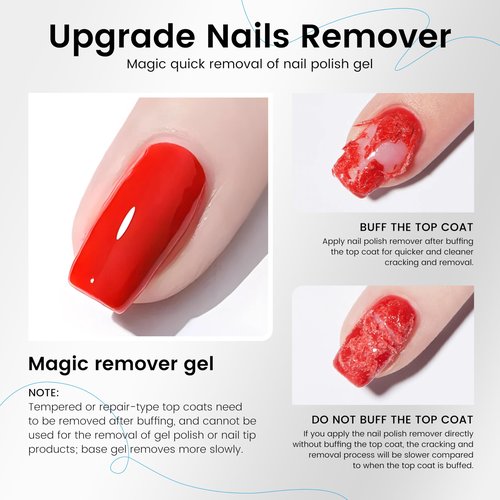 Gel Nail Polish Remover 15ml | Liquid Latex Cuticle Protector, Fast Peel Off No Soaking Wrapping, Remove Gel Polish in 2-5 Minutes (1PCS)