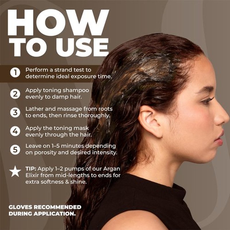 Naissant Glow Mocca Hair Toning Mask | Ultra High-Purity Pigments | Neutralizes Red&Orange Tones | For Brown&Mocha Hair | Hyaluronic Acid, Collagen &Biotin |Paraben, Ammonia &Sulfate Free | 10.1 Fl Oz