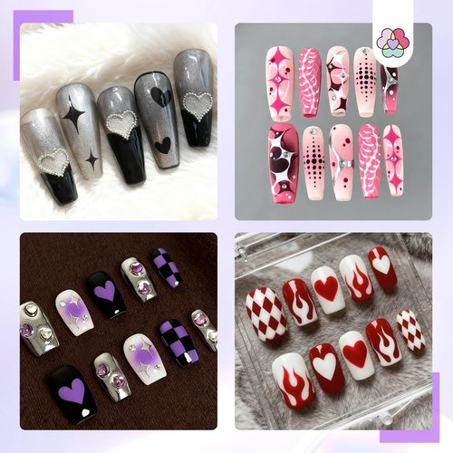 SAVILAND 24 Sheets Airbrush Stencils: Nail Stickers for Nail Art French Tip Hollow Airbrush Nails Stencils Flower Stars Butterfly Air Brush for Nails Supplies DIY Tool (170 Designs)