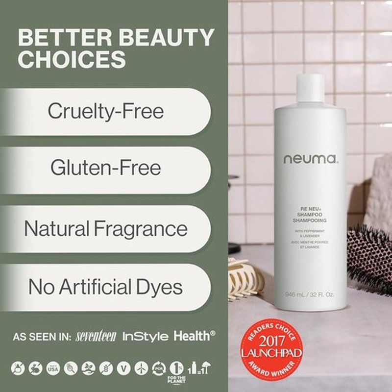 NEUMA Re Neu Shampoo - Revitalize & Nourish Hair | Sulfate-Free Formula for All Hair Types