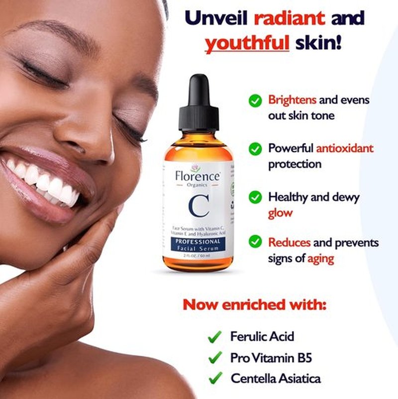Regine Switzerland Vitamin C Serum - Anti-Aging Formula with Hyaluronic Acid & Vitamin E | 2 Fl Oz