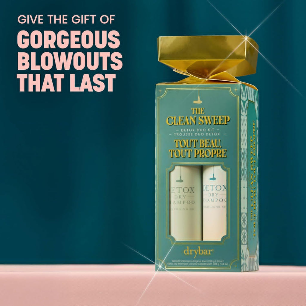 Clean Sweep Detox Duo Kit - Holiday Gift Set with Dry Shampoo Twin Pack - Coconut Colada & Original Scent | 2 x 3.8 oz Cans