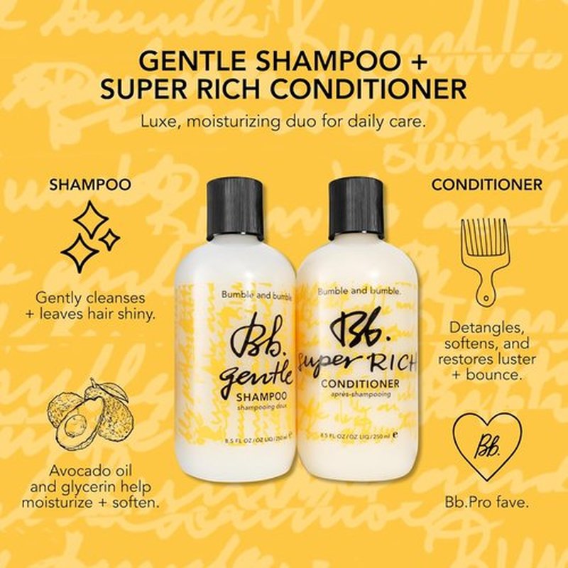 Bumble and bumble. Super Rich Hair Conditioner - Daily Moisture & Shine | Detangles All Hair Types | Glycerin & Avocado Oil