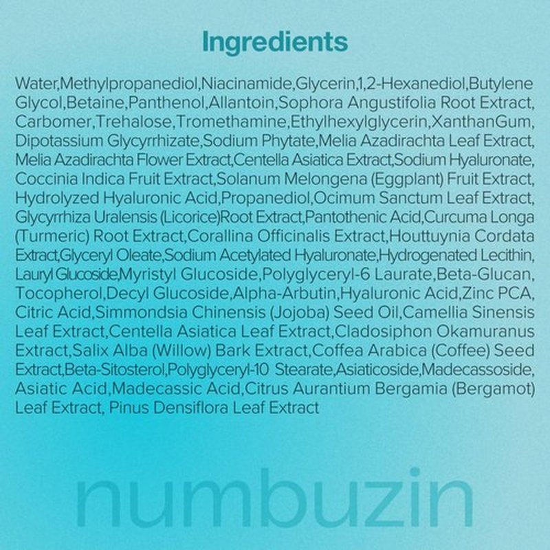 numbuzin No.1 Sheet Mask | Pantothenic B5 Hyaluronic Active Clear Mask | Calming, Soothing, Hydrating | Acne Prone Skin | Controls Excess Oil, Reduces Redness | 5 Sheets