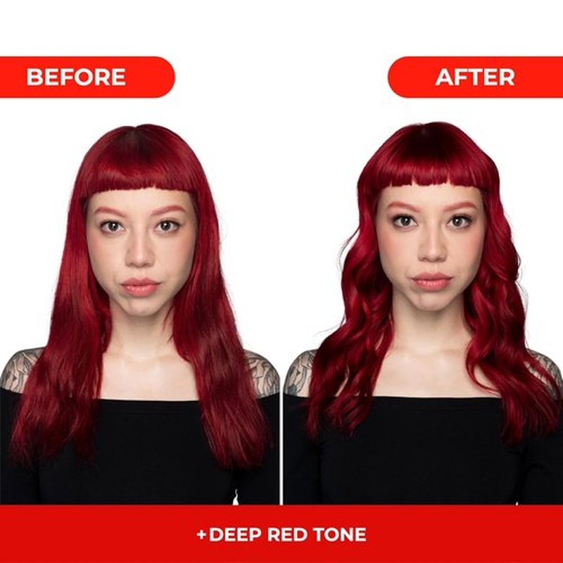 Naissant Deep Red Hair Toning Mask - Vibrant Color Depositing Formula with Hyaluronic Acid & Collagen | 10.1 Fl. Oz