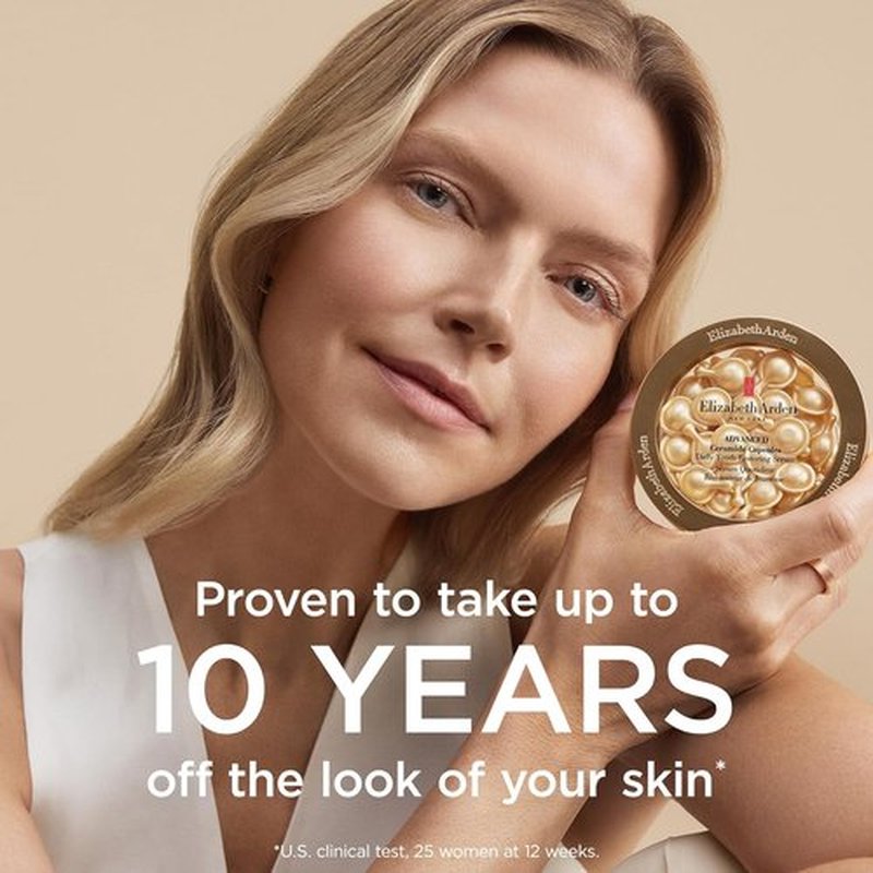 Elizabeth Arden Advanced Ceramide Face Serum Capsules - Anti-Aging Hydrating Formula for Radiant, Firm Skin