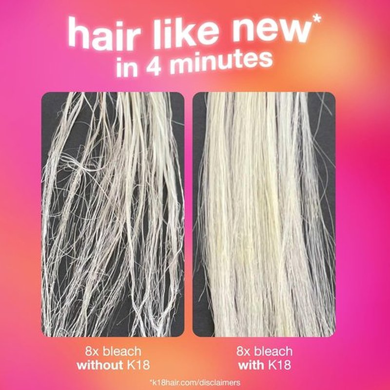 K18 Leave-In Hair Mask - Patented Molecular Repair for Dry, Frizzy, Damaged Hair | Reverse Damage in 4 Minutes