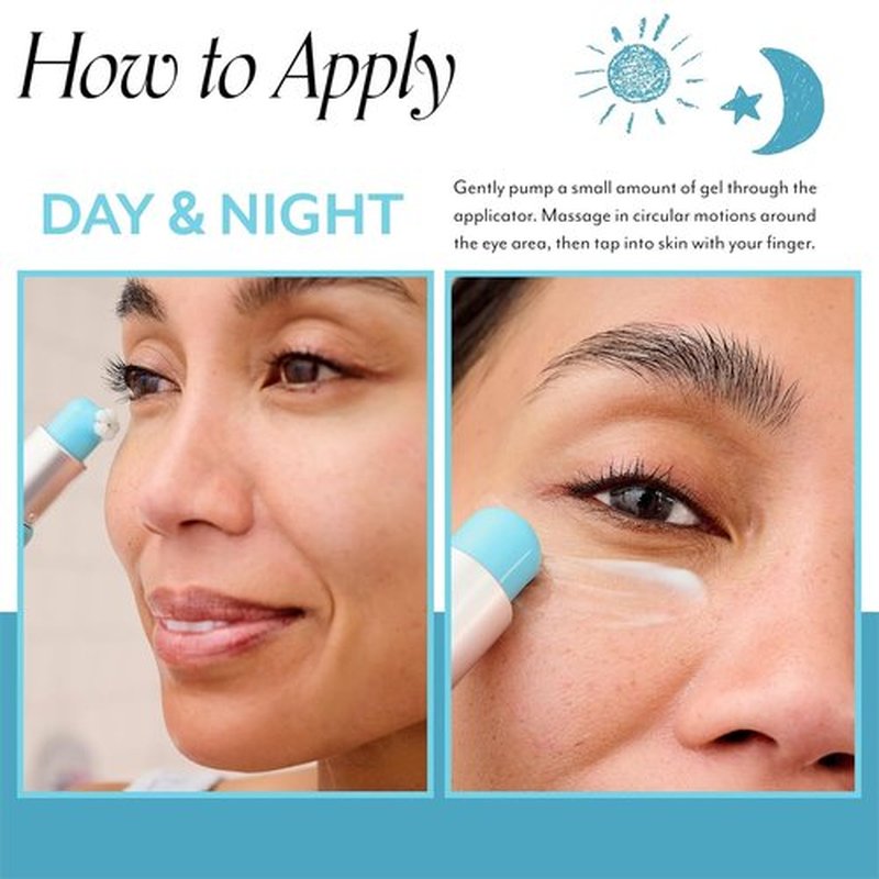 Bliss Hydrating Eye Gel - Depuff & Brighten for Radiant Eyes | Paraben-Free, 0.7 fl oz
