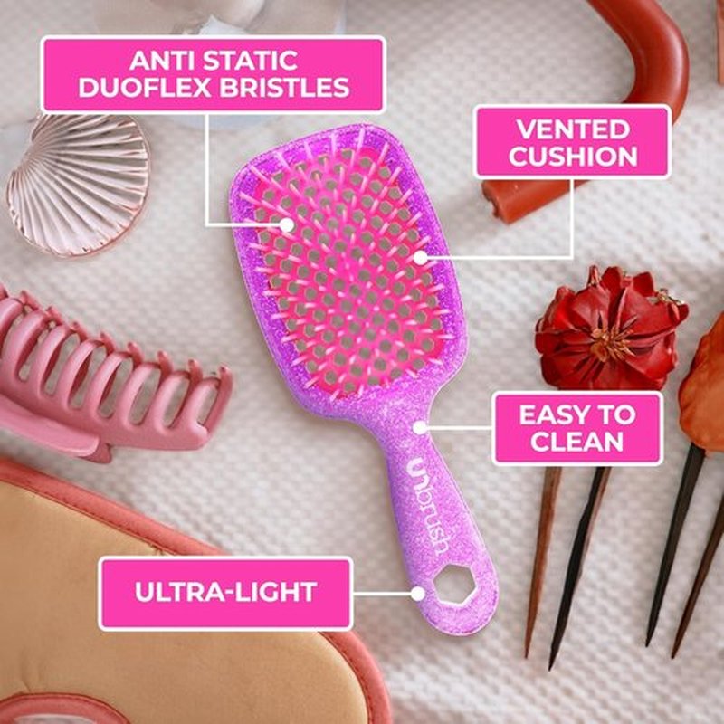 FHI Heat - UNbrush Detangling Brush Combo Pack | Original & Mini for All Hair Types - Pain-Free Styling