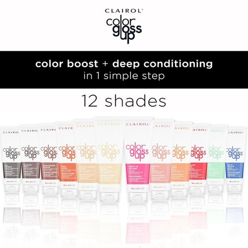 Clairol Color Gloss Up Temporary Hair Dye - Peach Please | Vibrant Color, Easy Application, 1 Pack