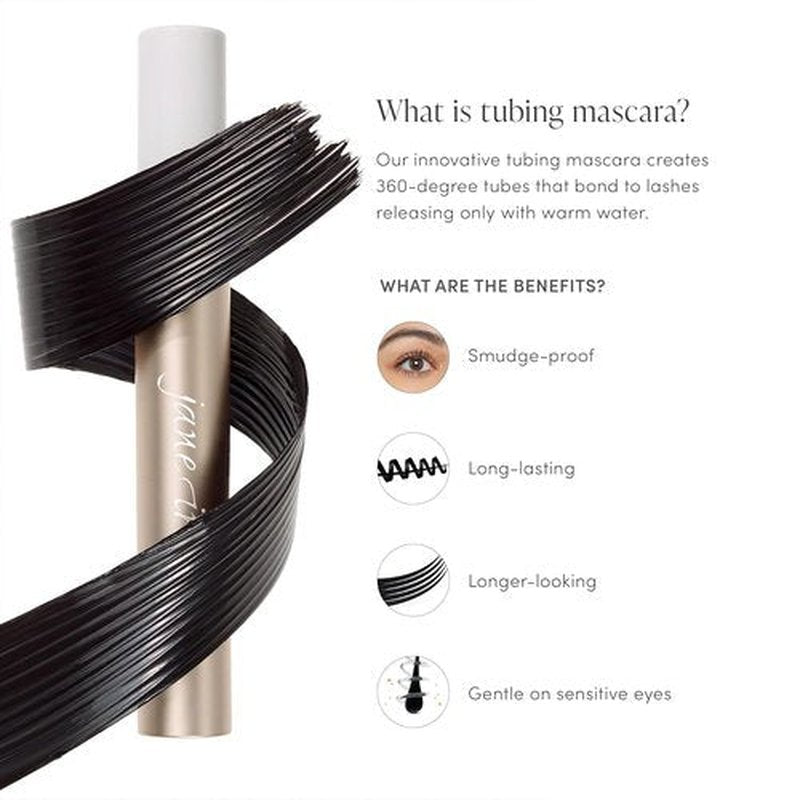 Jane Iredale Lash Fixation Mascara - Long-Wear, Smudge-Resistant, Vegan Formula for Lifting & Curling