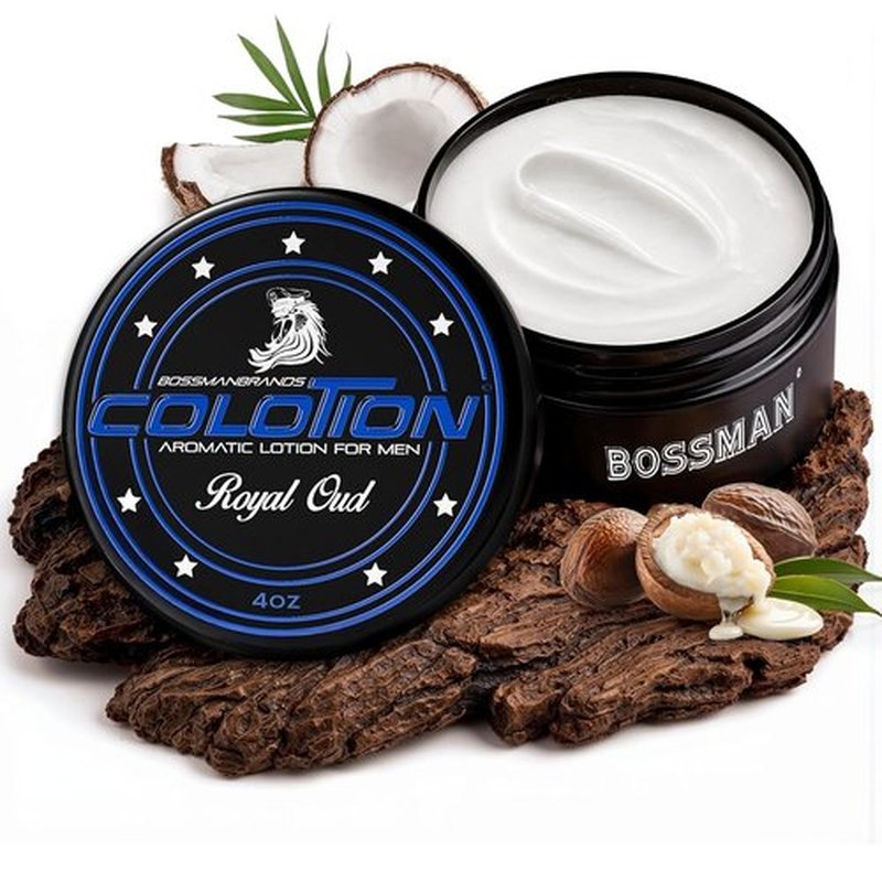 Bossman Colotion - 2-in-1 Body Lotion & Cologne for Men - Hydrating, Long-Lasting Moisturizer - Royal Oud Scent