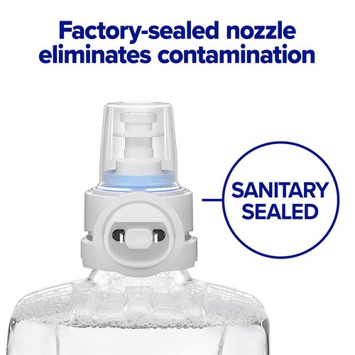 PURELL Foam Handwash 2% CHG Antimicrobial Foam, Fragrance Free, 1200 mL Foam Hand Soap Refill for PURELL CS8 Automatic Soap Dispenser (Pack of 2) – 7881-02 - Manufactured by GOJO, Inc.