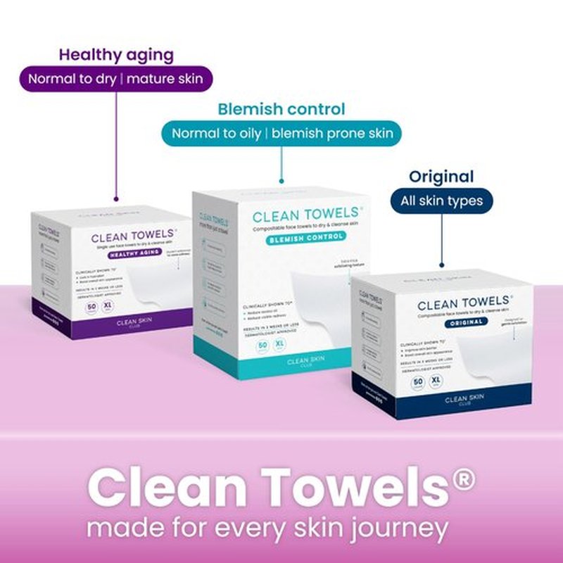 CLEAN SKIN CLUB The Prism Box for Clean Towels XL, Vibrant Storage Solution for 50 Disposable Towels, Stylish and Functional Bathroom Accessory