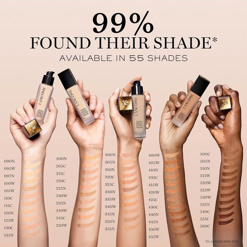Lancôme Teint Idole Ultra Wear Foundation - Longwear, Medium-Full Coverage, Waterproof & Hydrating, Natural Matte Finish