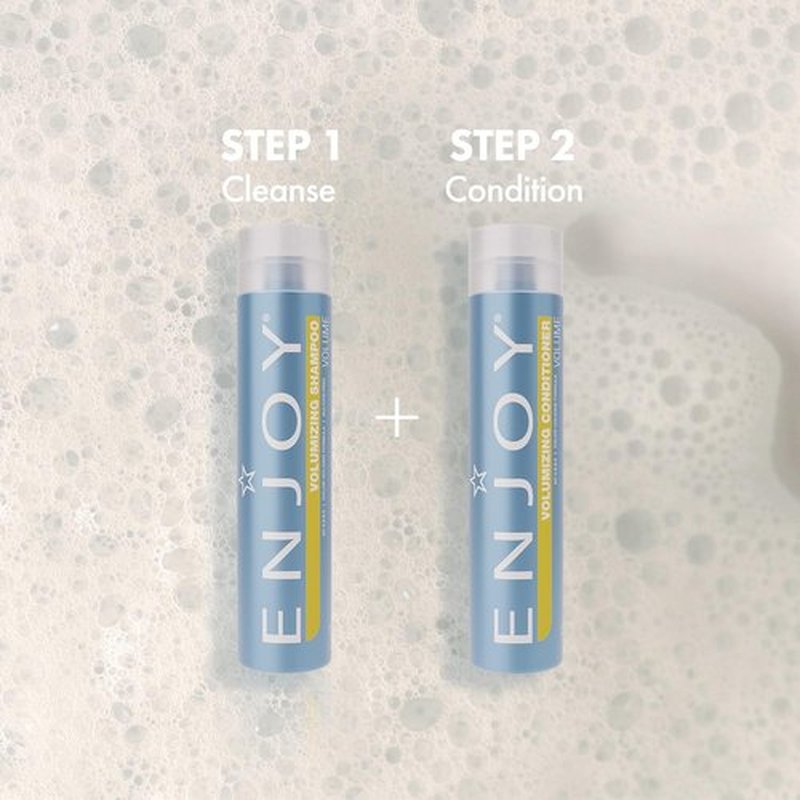 **Enjoy Volumizing Conditioner - Lightweight Moisture & Body for Fine Hair, 10.1 Fl Oz | pH Balanced Shine**