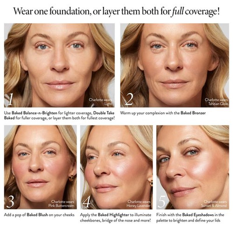 LAURA GELLER Baked Icons Complete Full Face Palette, Light | All-in-One Makeup Palette with Baked Foundations, Blush, Bronzer, Highlighter, Eyeshadows | Coverage for Mature Skin | Travel-Friendly