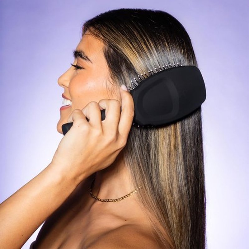 Gimme Beauty Detangling Brush - Curved Paddle for Breakage-Free, Anti-Static Styling - Heat-Resistant, Thick Hair