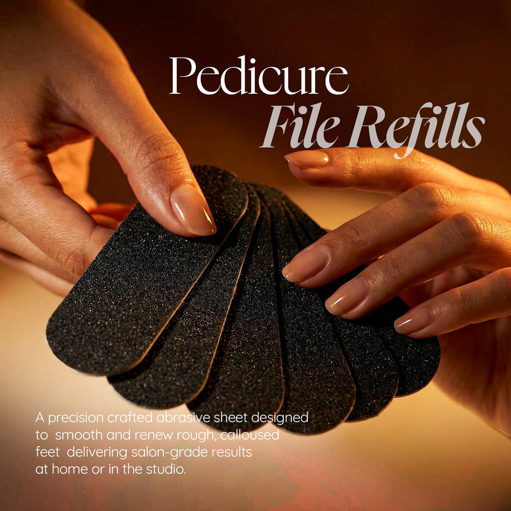 Cuccio Naturale 50-Count Black 80-Grit Pedicure File Refills – Coarse, Water-Resistant, Disposable Abrasive Sheets for Professional Foot Care – Fits Cuccio Stainless Steel Pedicure File