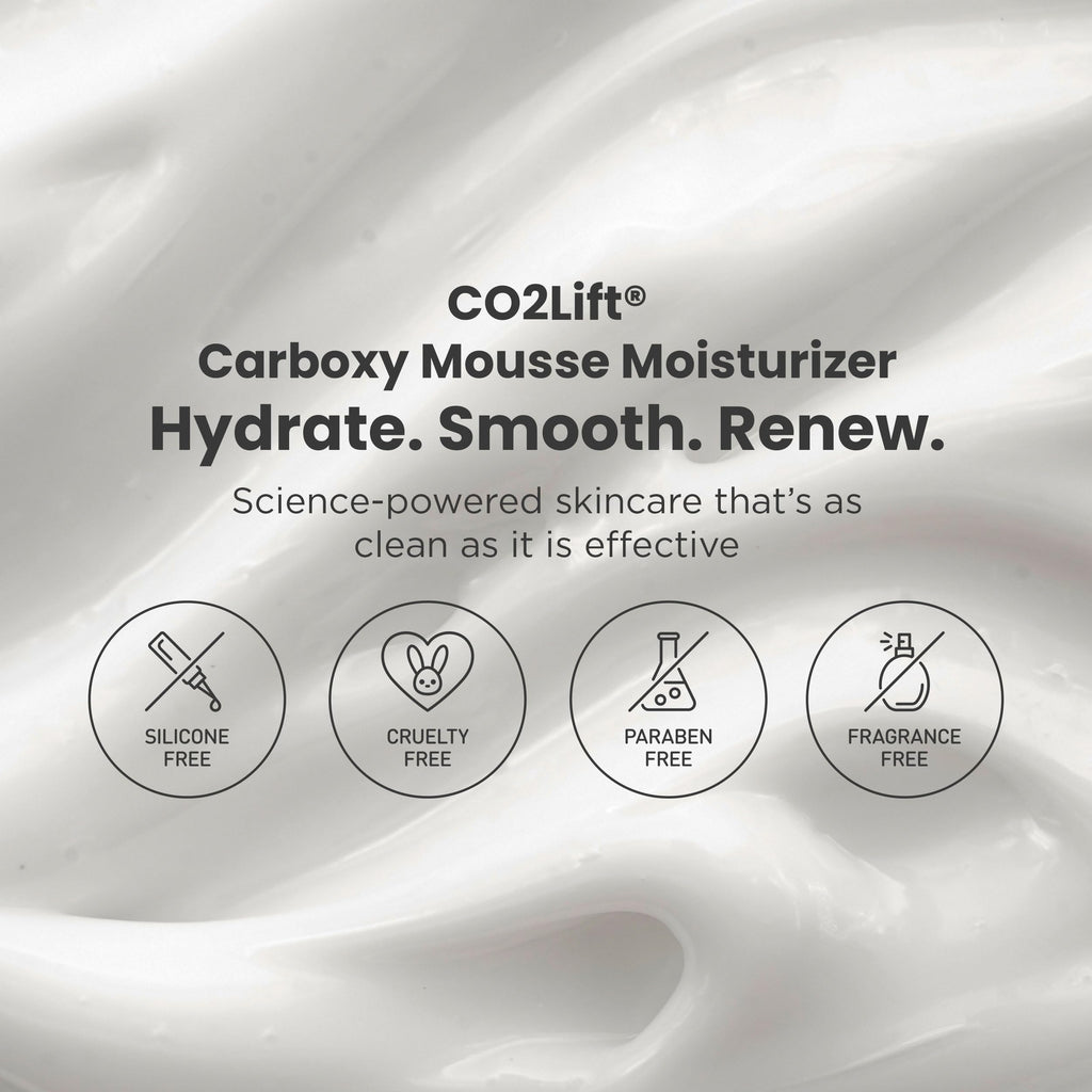 CO2Lift Carboxy Mousse Moisturizer - 50g Advanced Hydrating Anti-Aging Formula With 3 Types of Vitamin C for Even Skin Tone and Long-Lasting Moisture