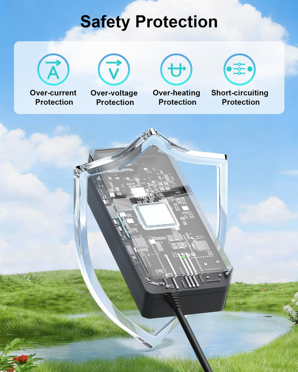 WUKUR 42V Charger for Jetson Electric Bike Compatible with Jetson Scooter Bolt/Bolt Pro/Adventure/Journey/Shadow/LX10/J5/J8 Bikes, for Jetson Eris Pro/Ora Pro/Racer/Rhythm Scooter Power Supply