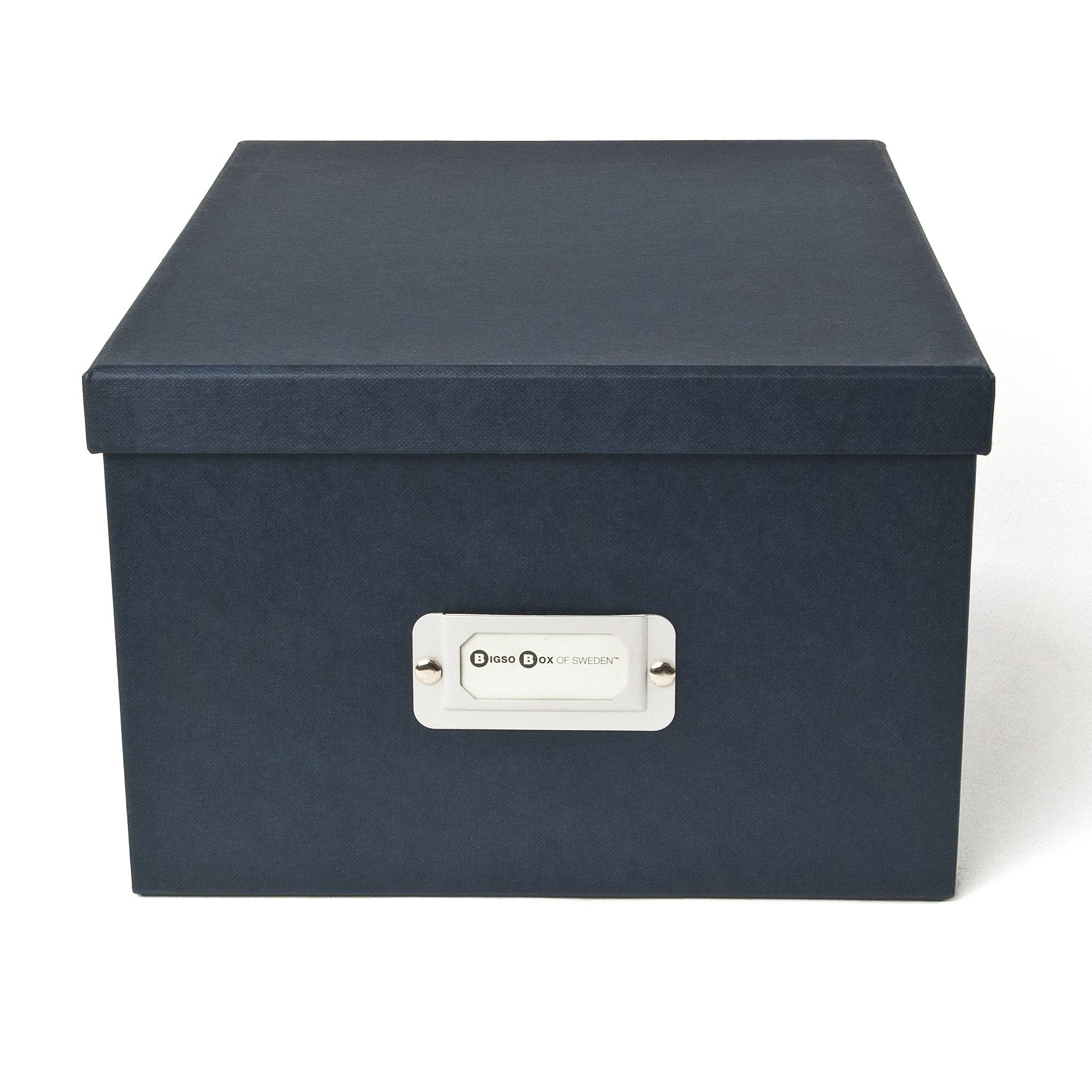 Bigso Gustav Photo/DVD Storage Box, Dark Grey