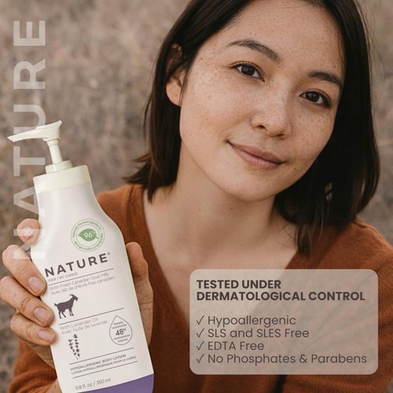 Nature by Canus Creamy Body Lotion - Shea Butter & Fresh Canadian Goat Milk, 11.8 Oz