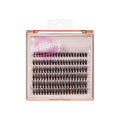 BeBlinky False Eyelashes, Lash Extension Kit 07, 9mm-16mm, Narrow Band, Easy to Apply and Remove, No Damage to Natural Eyelashes, 120 Lash Clusters - Wispy
