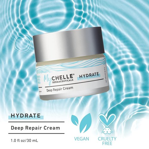 MyCHELLE Deep Repair Cream - Hydrating Face Moisturizer with Kombucha & Vitamin B for Dry Skin