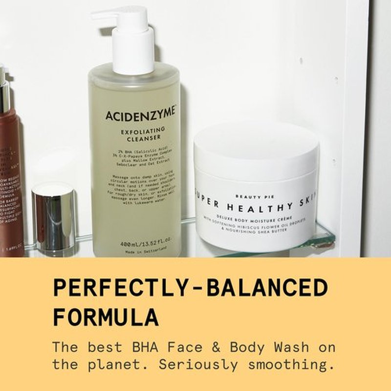 Beauty Pie AcidEnzyme Exfoliating Face & Body Cleanser To Help Smooth, Purify & Clear Skin