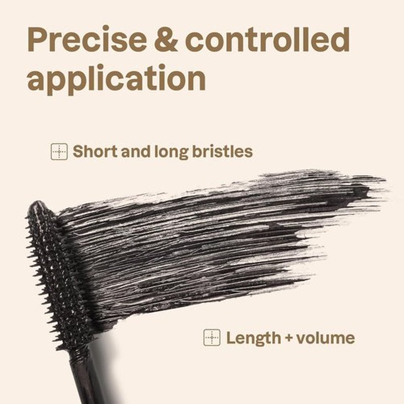 ATTITUDE Oceanly Mascara - EWG Verified Length & Volume Eye Lash Serum, Vegan Beauty, Black, 0.24 Oz