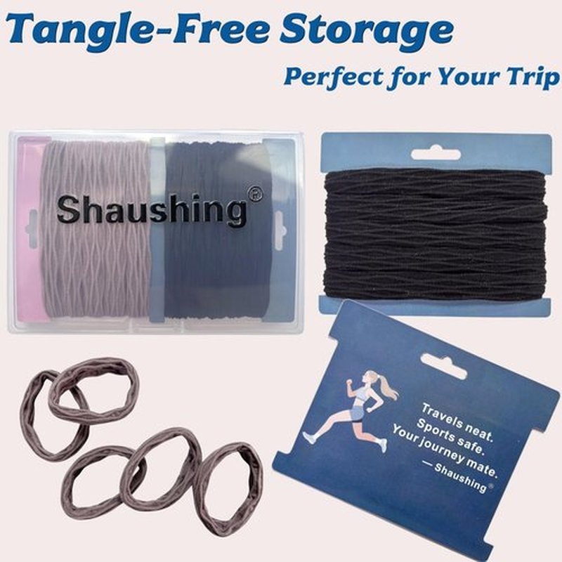 Seamless Hair Ties for Thick Hair Women - Stretchy, Soft & Strong, No Snag No Breakage No Damage - for Ponytail Bun Braids Updo(10 Pcs)