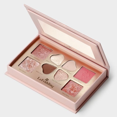 Lefruhling All in one Full Size Travel-Friendly Baked Makeup Palette,High Pigmented Long Lasting, glitter Shimmer Matte,Bronzer Blush Highlighter and Eyeshadows