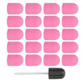 Nail Drill Bits, Nail Sanding Bands Drill Bit for Manicure Pedicure Nail Polishing Burr Salon Use Nail Art Polishing Sanding Set Cuticle Drill Bit Grit File Nail Tool (10 X