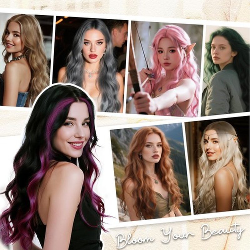 Aida ble Long Blonde Wig for Women 28 Inch Wavy Curly Blond Wig Middle Part Synthetic Wig Natural Looking for Daily Party Halloween Cosplay Use