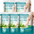 5 Pack Moisturizing Foot Mask,Hydrating Foot Masks for Dry Cracked Feet,Moisturizing Socks Dry Skin Moisturizer for Soft and Smooth Touch Feet,Foot Care Spa Gifts for Women Men Fathers Day Gift