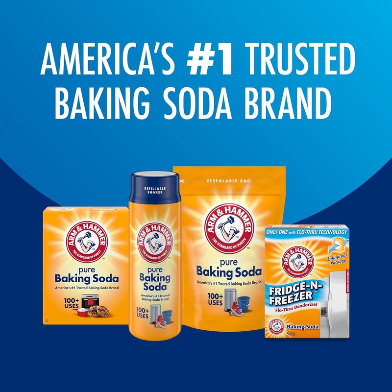 Arm & Hammer Baking Soda Odor Absorber - Freshens Fridge & Freezer | 14 oz, Pack of 12