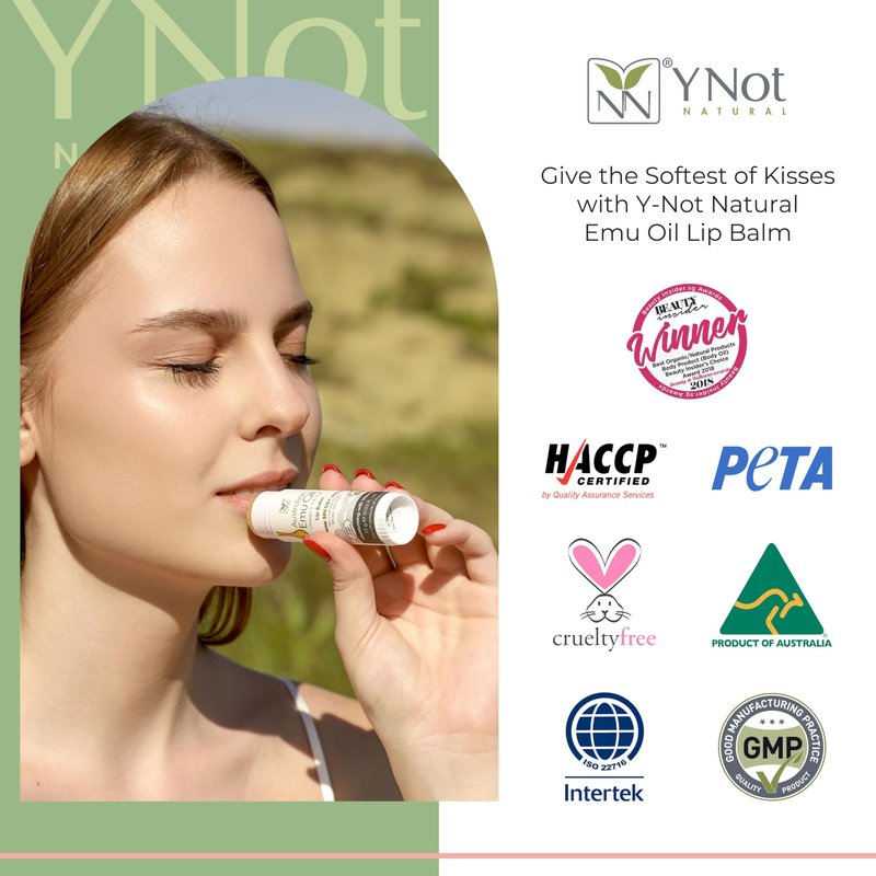 YNN Emu Oil Moisturizing Lip Balm with Extreme SPF50+ Sun Protection - 4-Hour Water Resistant, Fortified with Vitamin E, Amino Acids & Omega 3, 6 & 9 - Y-Not Natural, 15g Stick - 2 Pack